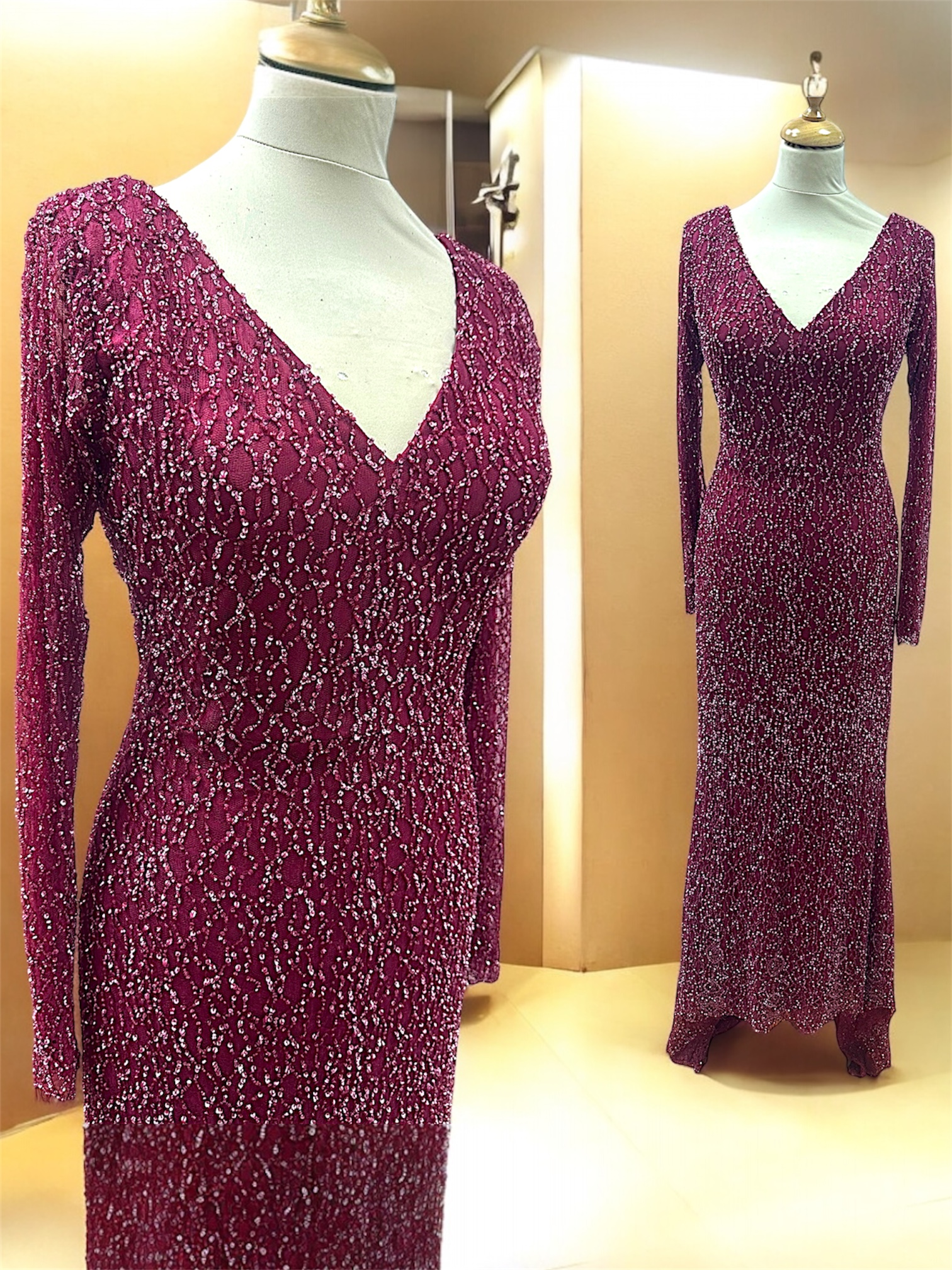 Custom made gown for a client