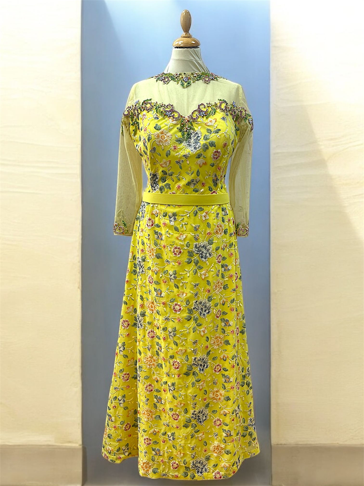 Custom made gown for a client