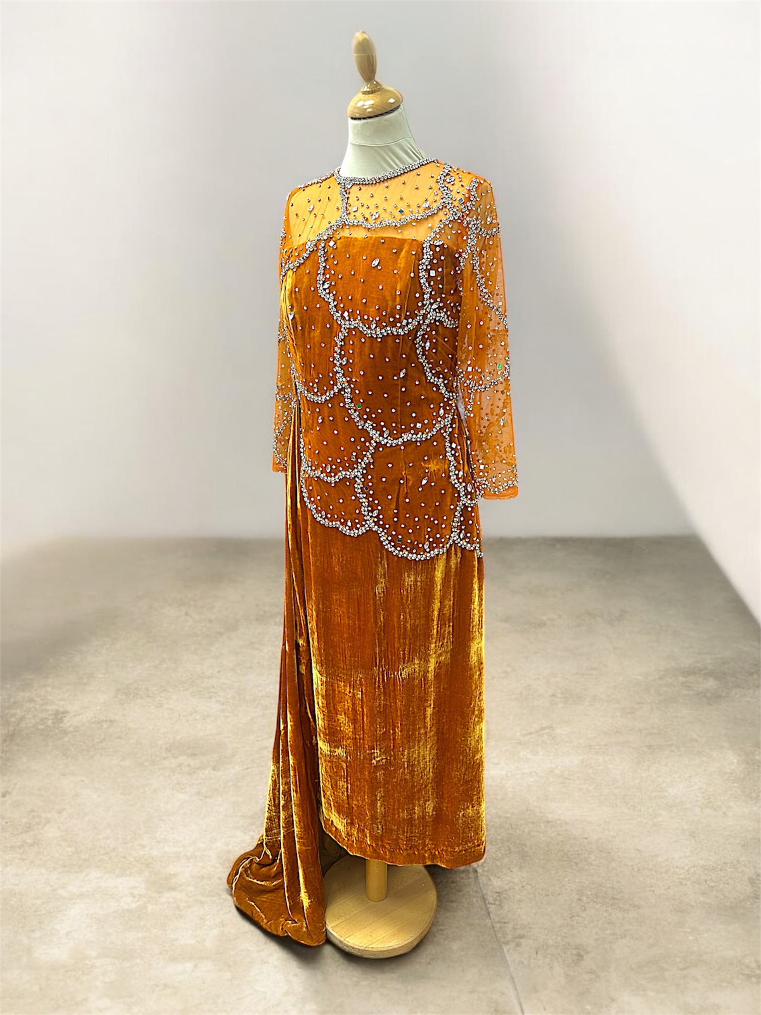 Custom made gown for a client