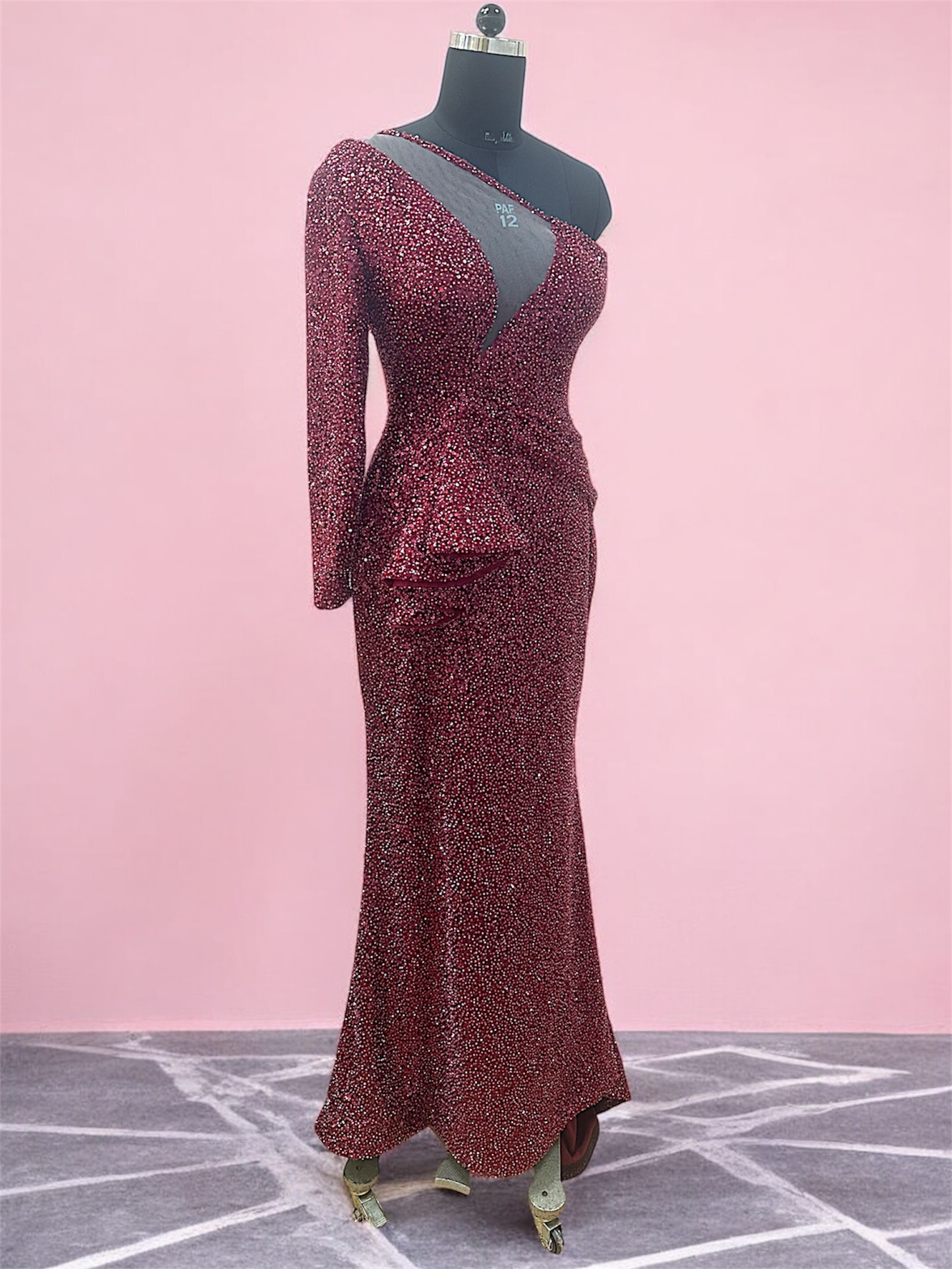 Custom made gown for a client